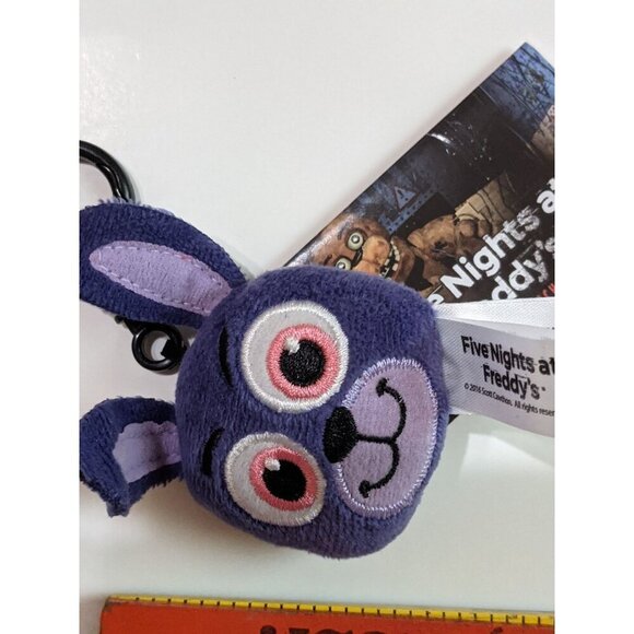 Five Nights at Freddy’s Purple Bonnie Plush Keychain Backpack Hanger nwt - Picture 4 of 4